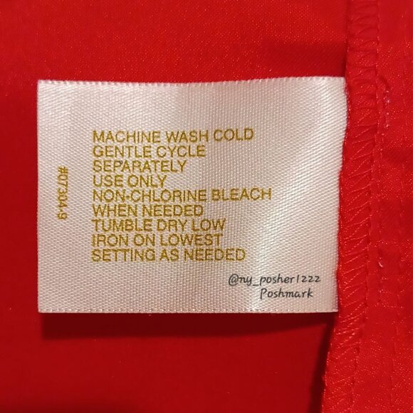 *𝓥𝓲𝓷𝓽𝓪𝓰𝓮 𝐂𝐇𝐑𝐈𝐒𝐓𝐈𝐄 & 𝐉𝐈𝐋𝐋 Wrap Stretch Satin Blouse L 🔴 - Picture 7 of 8